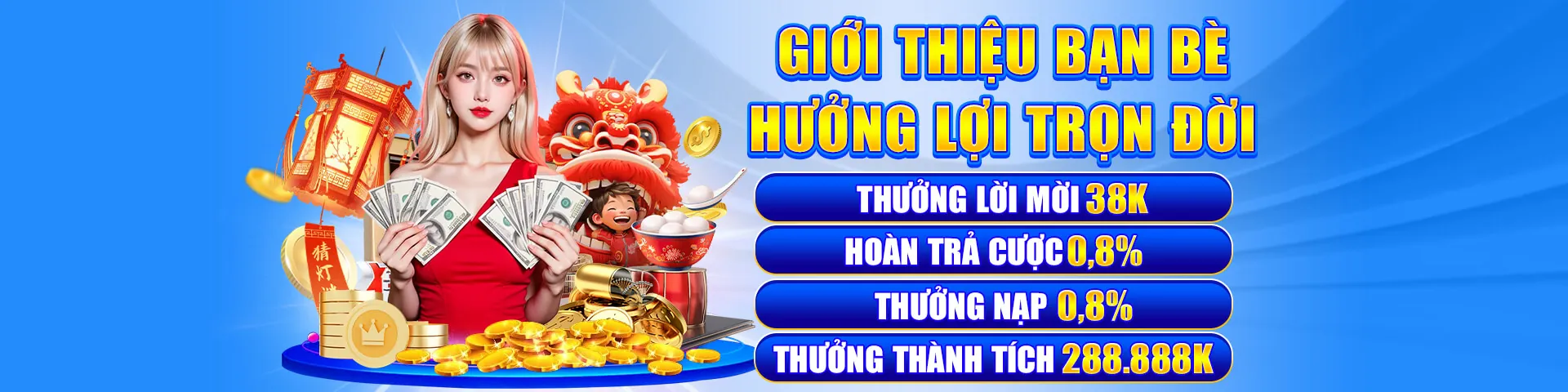Hình ảnh Hero Nohu với các biểu tượng quay hũ